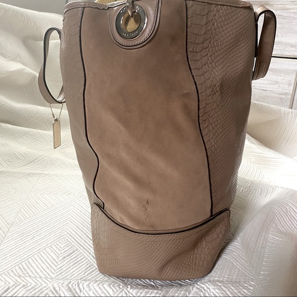 Coach Hadley XL Python Embossed Leather Bag - Picture 3 of 15